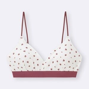 Rose Bralette with Matching Boxer Briefs in Off White